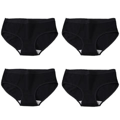 Solid Cotton Briefs 4-Pack Women