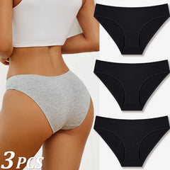 Women’s Cotton Low-Rise Breathable Briefs 3-piece Set