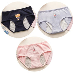 3 PCS Cute Leakproof Period Underwear Set
