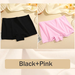 Black and pink underwear on a beige fabric background with 'Black+Pink' text.