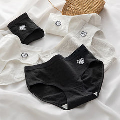 Sweet Bow Solid Cotton Briefs 5pcs