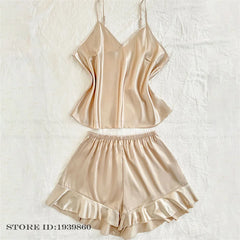 Plus Size Satin Floral Sleepwear