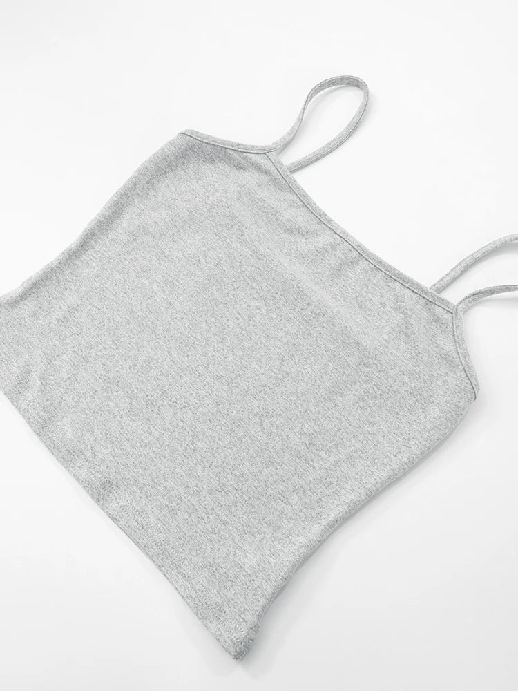 Gray tank top on a white background