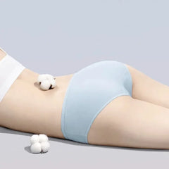 Light blue underwear on a neutral background