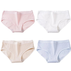Solid Cotton Briefs 4-Pack Women