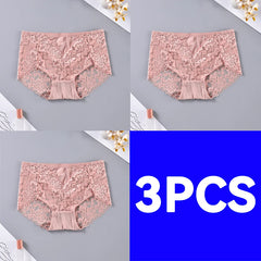 3-Piece Women's Floral Lace Brief Set