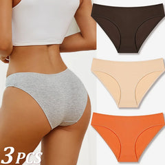 Women’s Cotton Low-Rise Breathable Briefs 3-piece Set