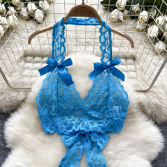 Fashion Bow Lace Sexy Lingerie Set