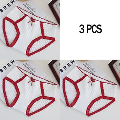 Cute Cotton Mid-Rise Panty Set 3 Pack
