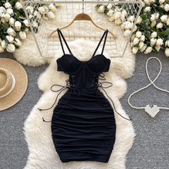 Sexy Folds Sheath Club Dress