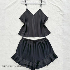 Plus Size Satin Floral Sleepwear