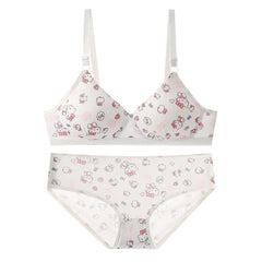 Cute Kawaii Wireless Bra Set
