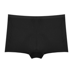 Black underwear on a white background