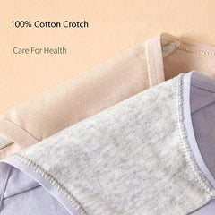 Solid Cotton Low-Rise Bow Briefs 7 Pack