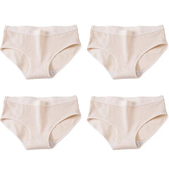 Solid Cotton Briefs 4-Pack Women