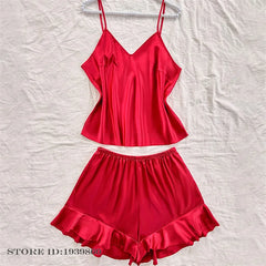Plus Size Satin Floral Sleepwear