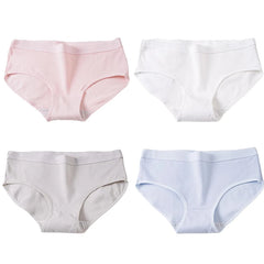 Solid Cotton Briefs 4-Pack Women