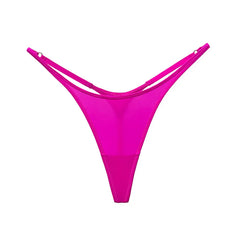 Leopard Print Low Rise Thong Panties