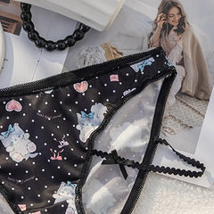 Kawaii Cat Lace Seamless Panties