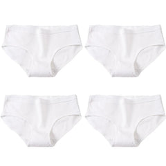 Solid Cotton Briefs 4-Pack Women