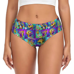Cartoon Print Breathable Cotton Briefs