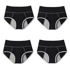 Plus Size Leak Proof Period Briefs 4pcs