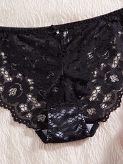 Floral Lace 6-Piece Push-Up Lingerie Set