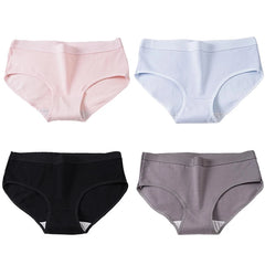 Solid Cotton Briefs 4-Pack Women