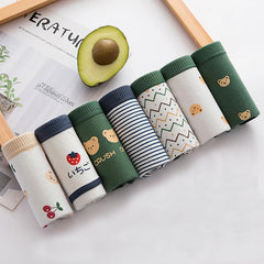 7 Pcs Women’s Cotton Printed Briefs Set