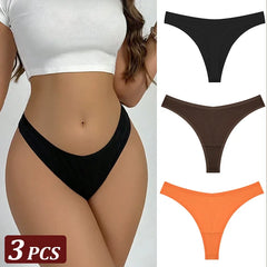 Black thong with three additional colors displayed on a white background