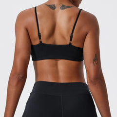 Women’s Shockproof Push-Up Sports Bra – Quick-Dry Gym Crop Top