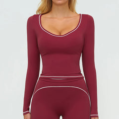 Quick‑Dry Long Sleeve Yoga Top