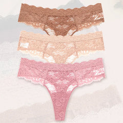3Pcs Seamless Ice Silk Bikini Panties
