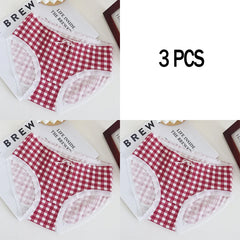 Cute Cotton Mid-Rise Panty Set 3 Pack