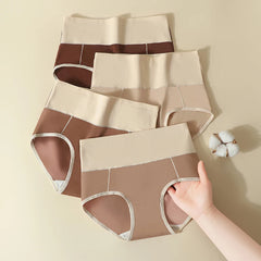 High Waist Cotton Briefs 4 Pack
