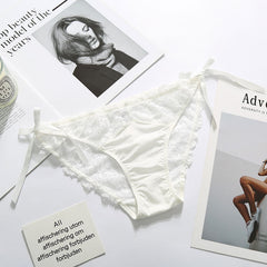 Silky Lace Bow Comfort Briefs-