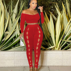 Ethereal One-Shoulder Co-ord Set-