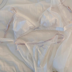 Elegant French Lace Lingerie Set-