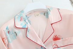 Natural Ice Silk Lounge Set-