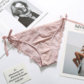 Silky Lace Bow Comfort Briefs-