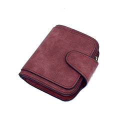 Leather Zipper Long Women Purse