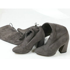 Flock Leather Women Over Knee Boots