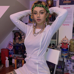 Women Crop Top Bottom Skirts