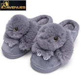 Rabbit Animal Prints Flat Indoor Slippers