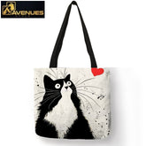 Cute Cat Printing Women Handbag