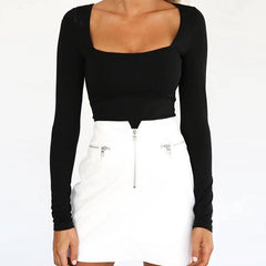 Women Neck Long Sleeve T Shirt