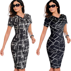 Women Vintage Elegant Business Dress