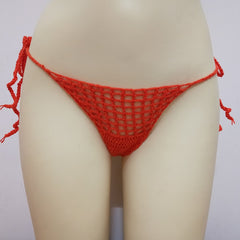 Women's Micro Thong String Lattice Bikinis Top Crochet Swimwear