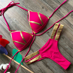 Women's Push Up Swimsuit Bra Cup 2-Pieces Bikini