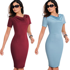 Women Vintage Elegant Business Dress